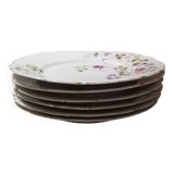Vintage floral dessert plates