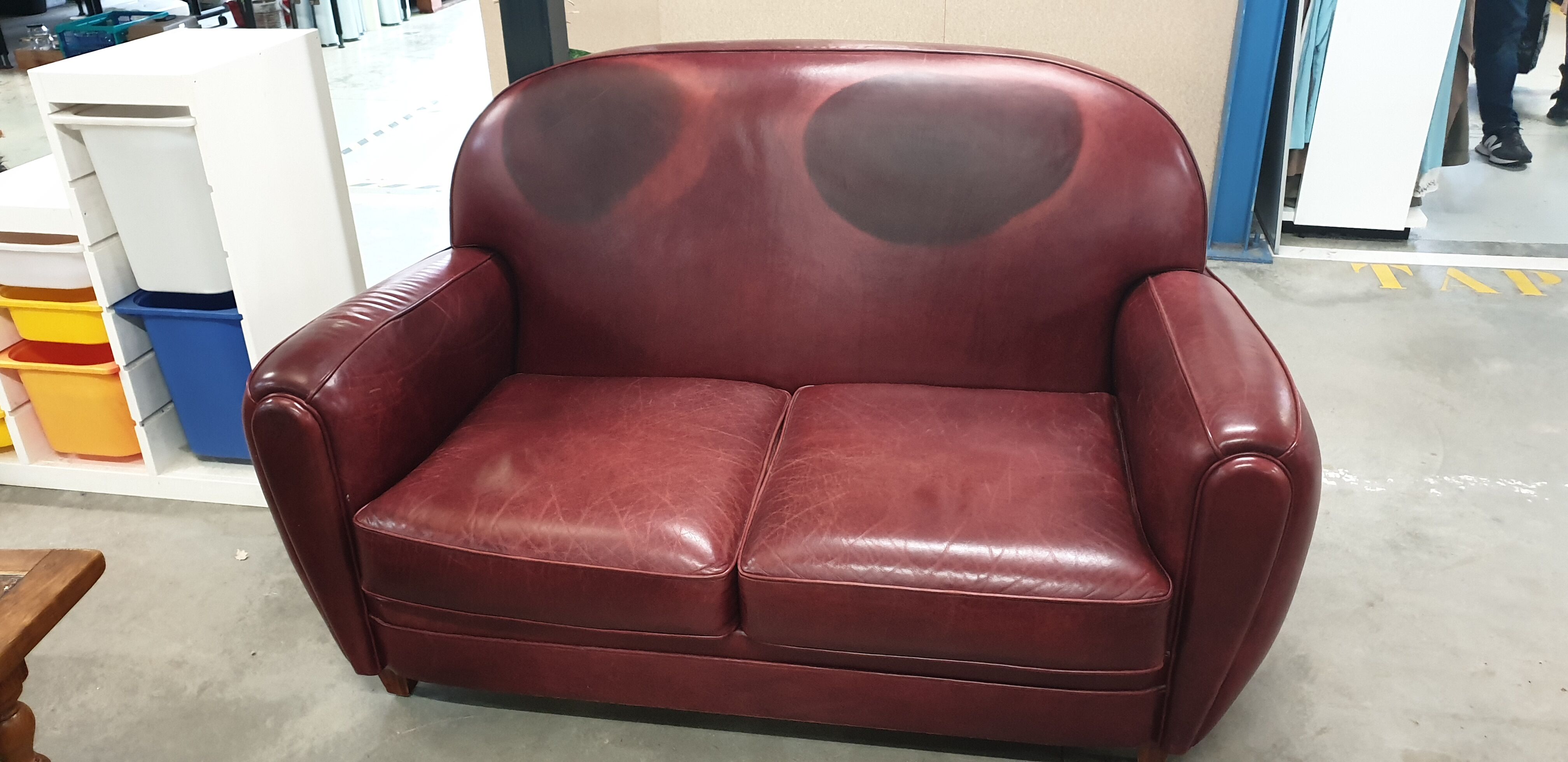 2-seater sofa Premium art deco leather