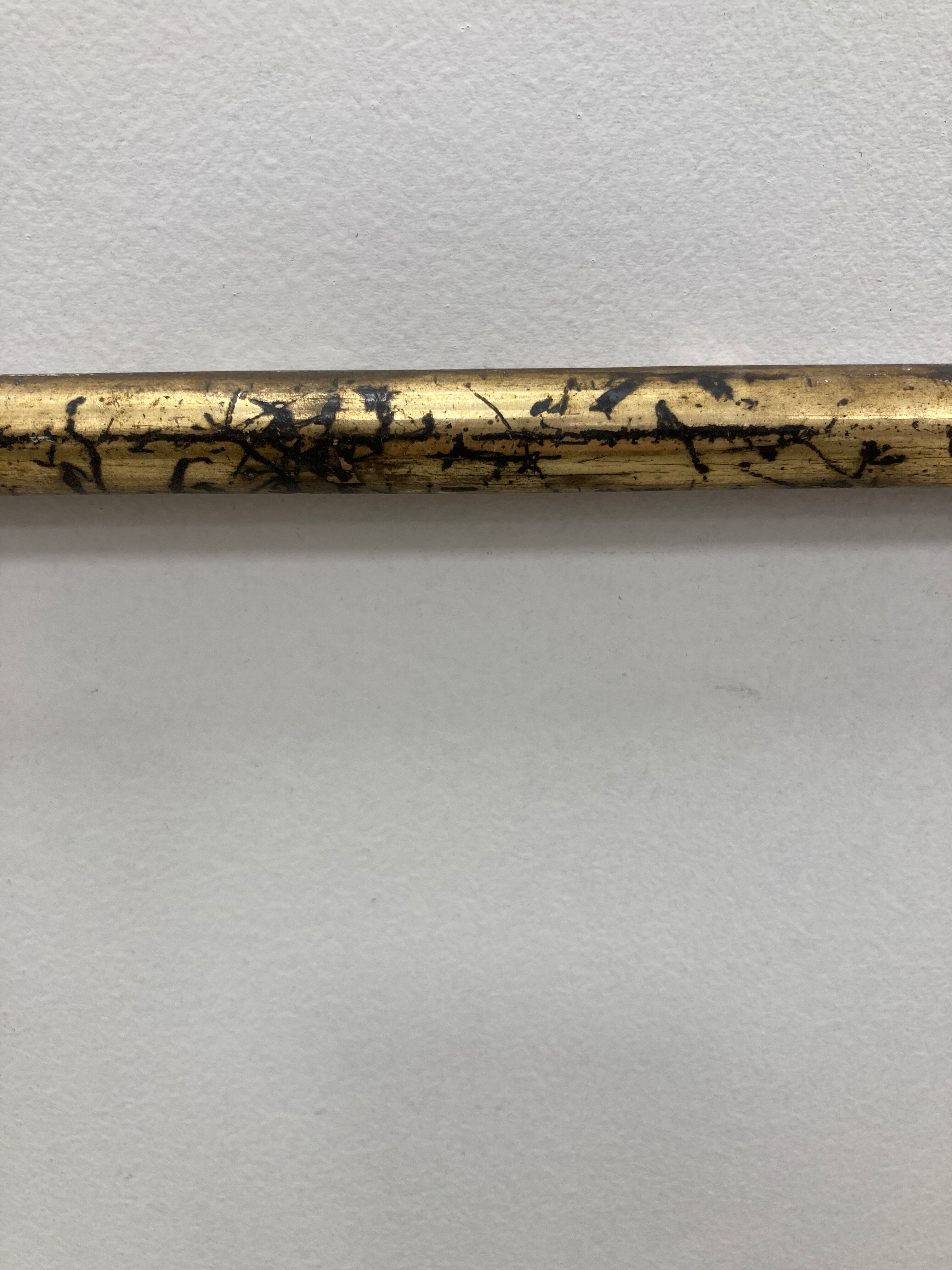 Vintage patinated golden frame