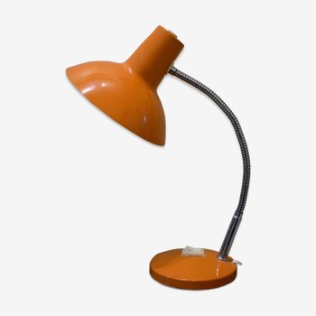 Lampe de bureau orange vintage