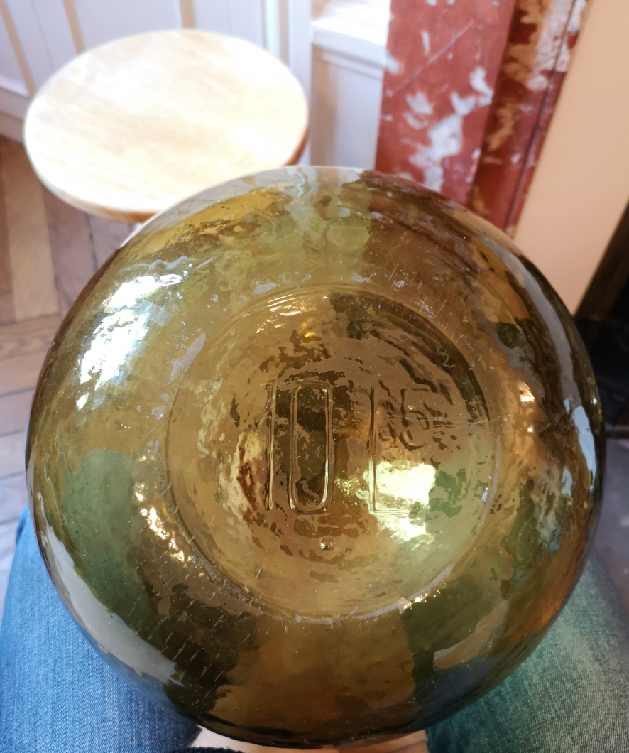 Demijohn 10L blown glass