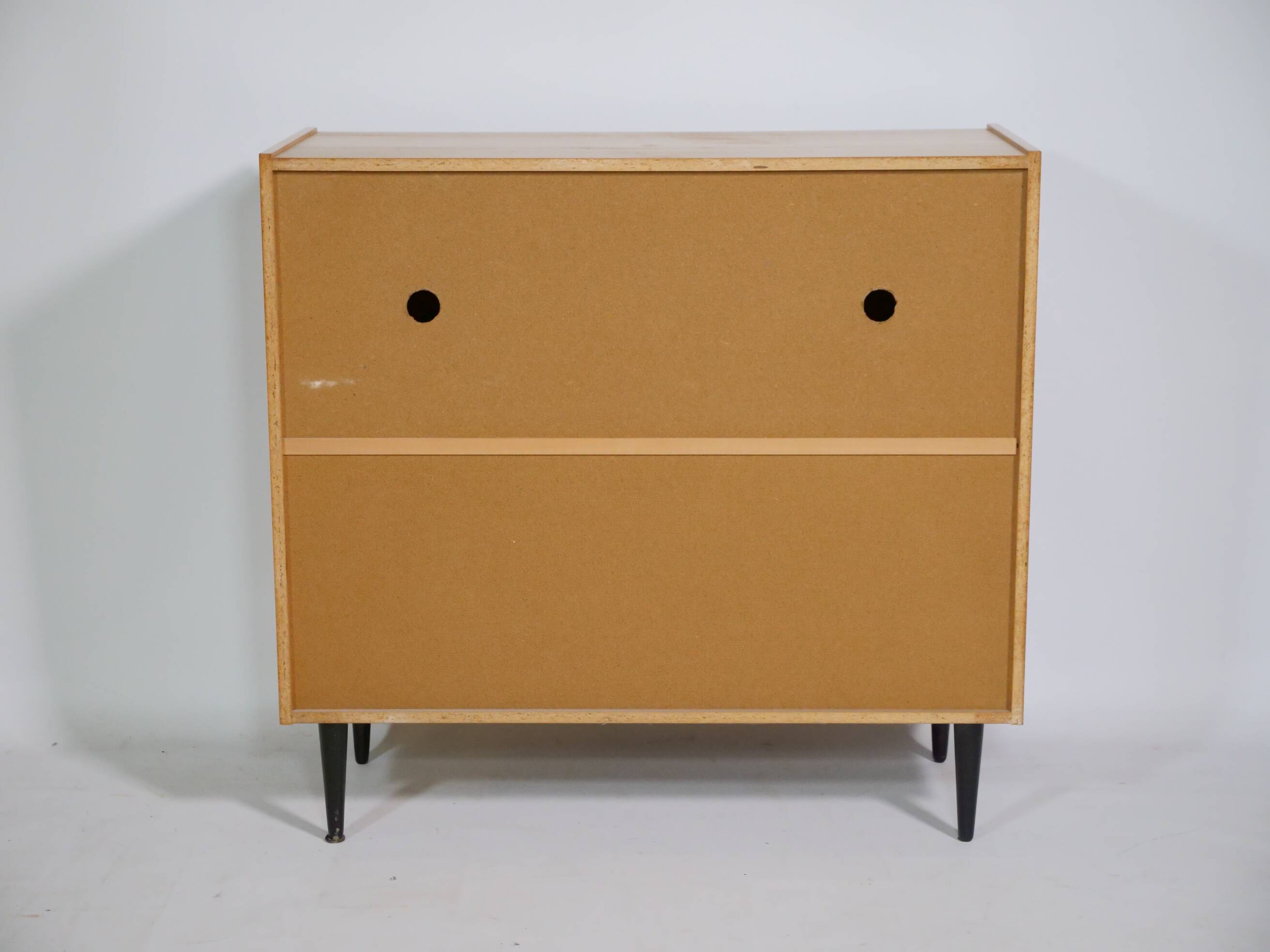 Commode en teck buffet vintage années 60 armoire meuble à chaussures