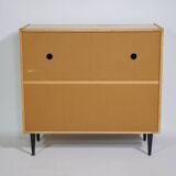 Commode en teck buffet vintage années 60 armoire meuble à chaussures