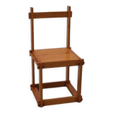 Solid pine chair, 1970