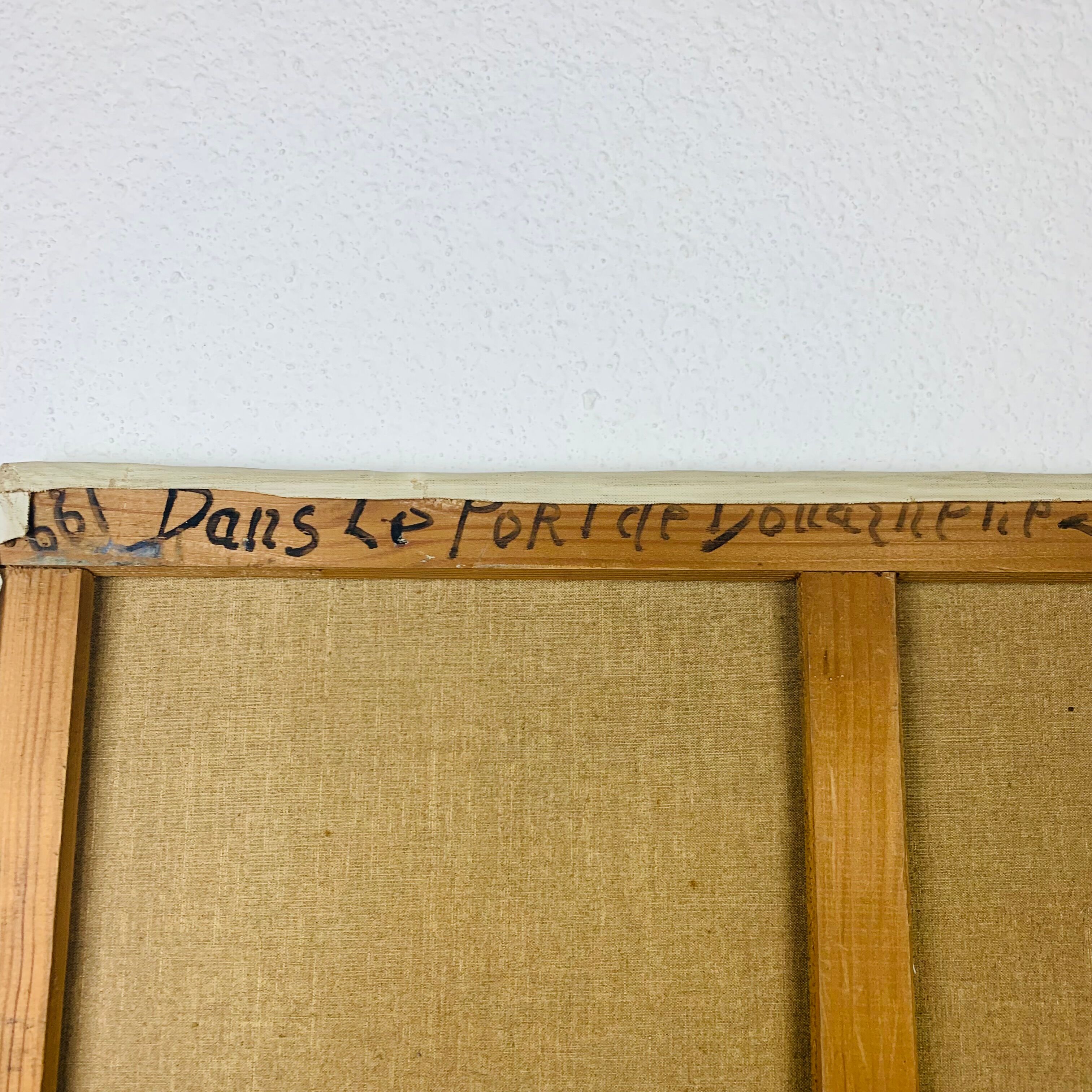 Marine painting of Géo Bory "In the port of Douarnenez"