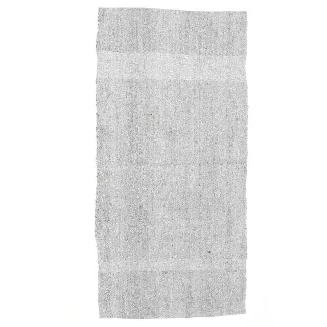 Vintage Turkish Oushak Handmade Wool Cotton Gray Area Rug 98x202