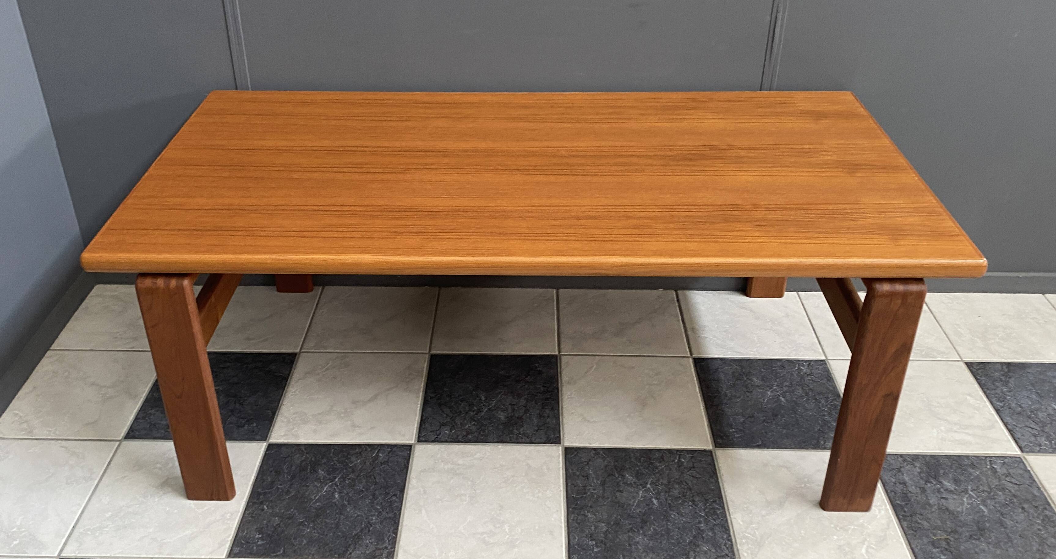 Teak coffee table by Burchardt Nielsen Denmark 1960