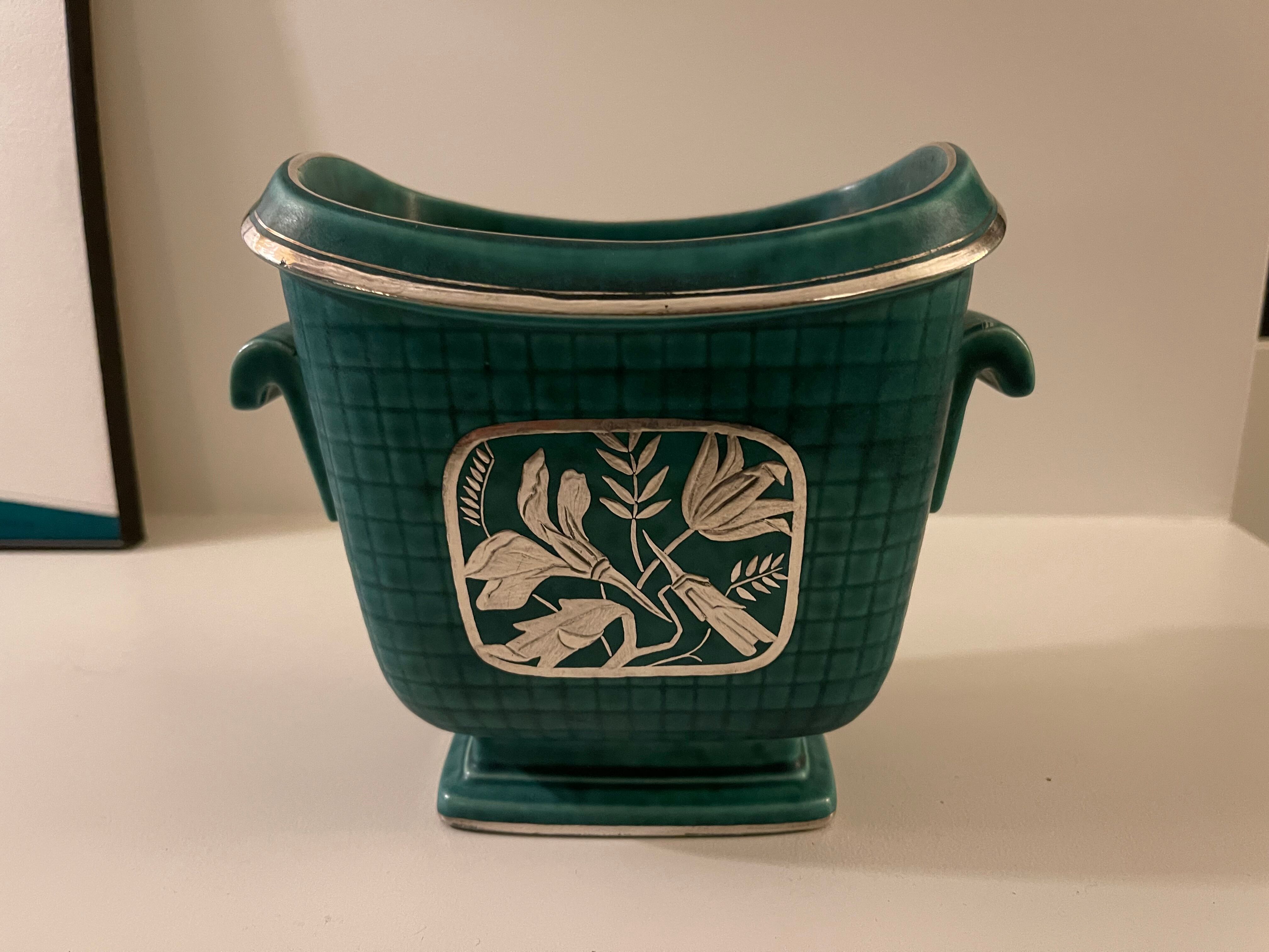 Wilhelm Kage Argenta Vase for Gustavsberg