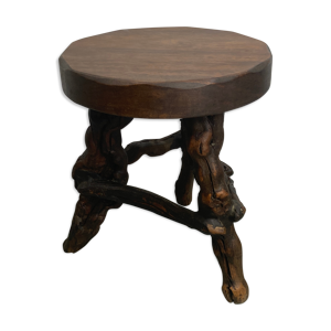 Tabouret de racine de vigne biologique,