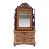 Mobilier d'enfants avec miroir – acajou – 2 tiroirs – vers 1860