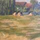 Oil on canvas by Geffroy women at the harvest early 20th century