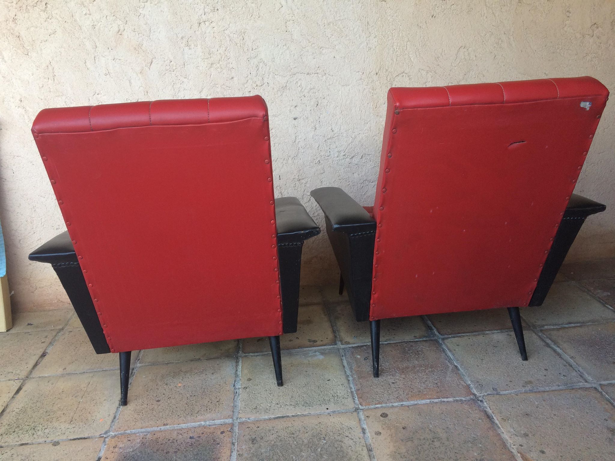 Set of two armchair vintage years 50/60