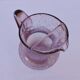 Blown glass pitcher with bubbles, Biot glassware style, vintage.