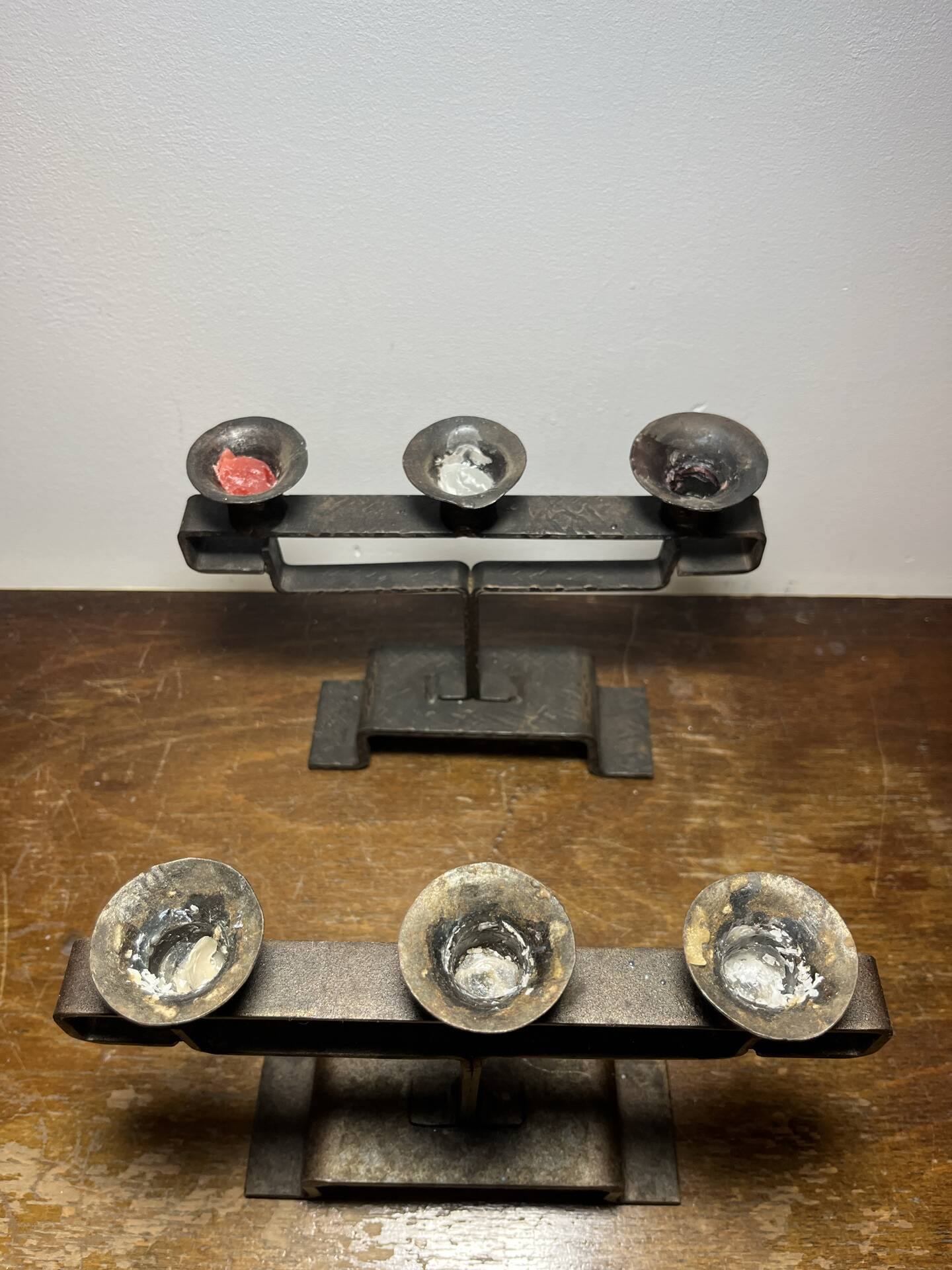 Brutalist chandeliers
