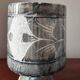 Lampe vintage 70 en onyx gris