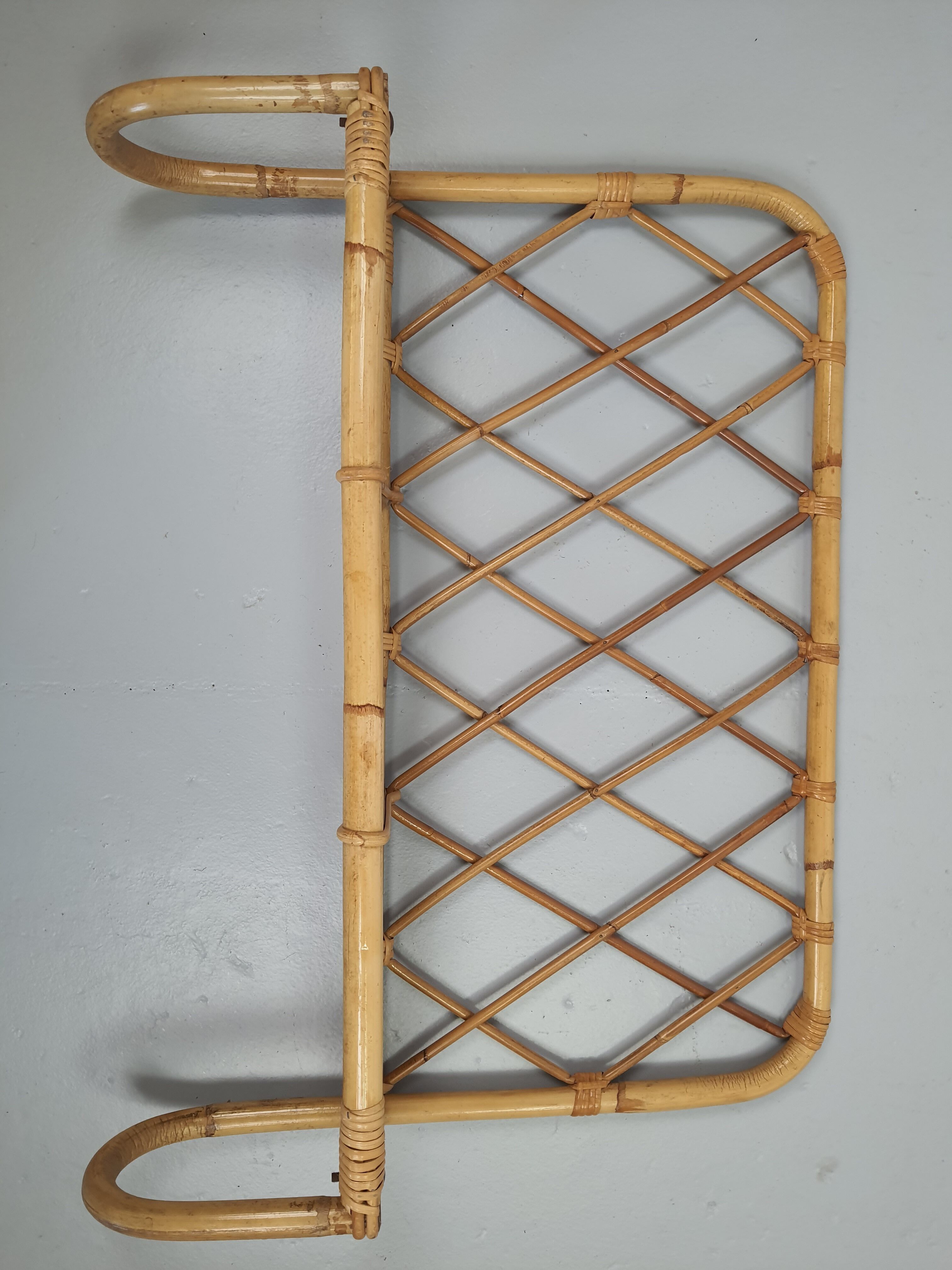 Rattan head and footboard from the 60s/70s