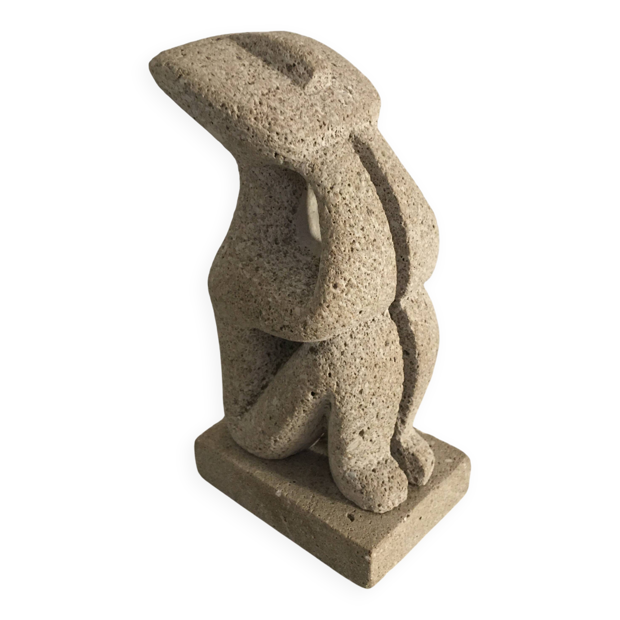 Sculpture the thinker cycladic art