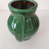 Glazed earthenware pitcher