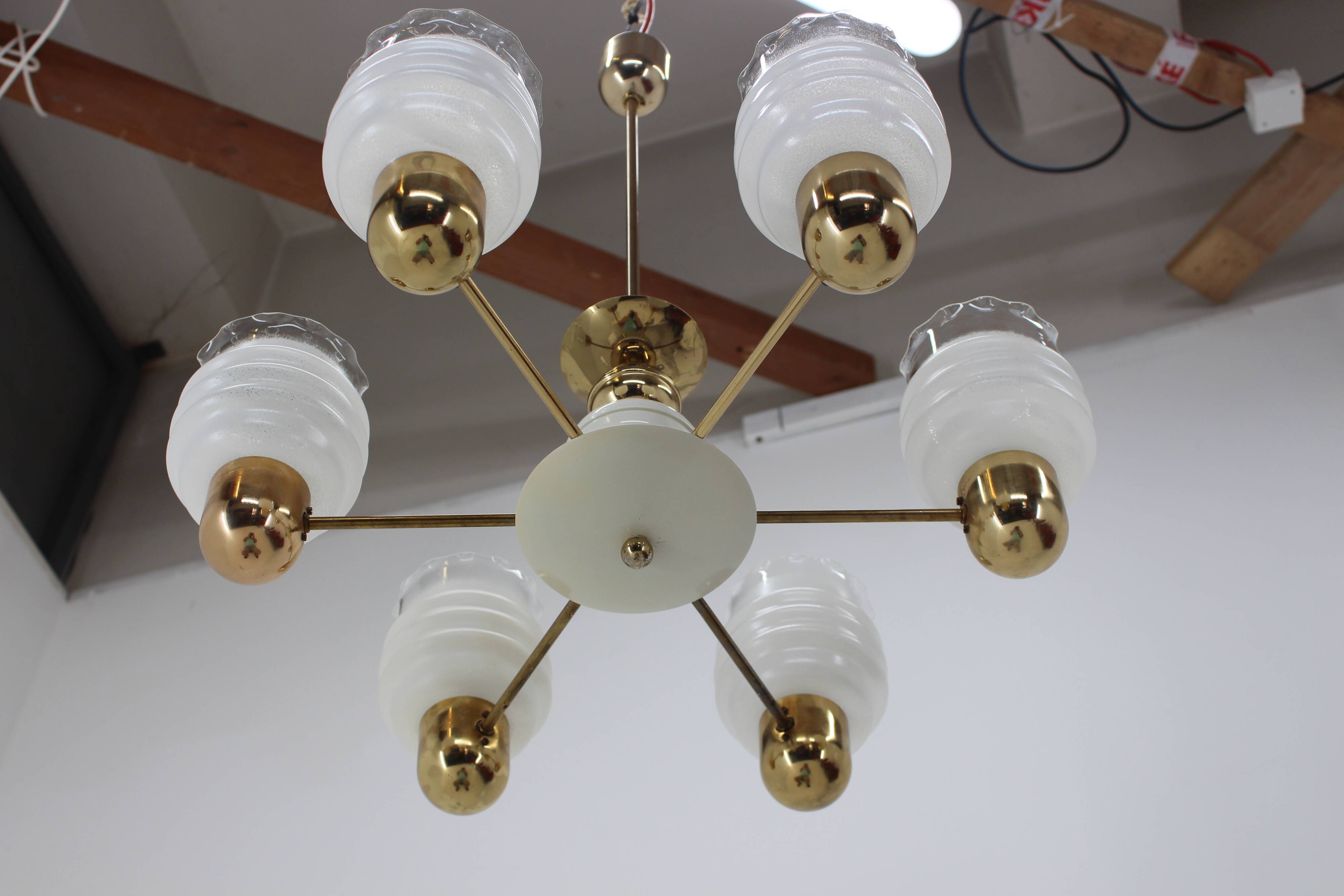 Mid-century chandelier by Kamenicky Senov, 1960‘s