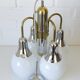 Vintage pendant lamp Art Deco style chandelier  Hanging light 1970s