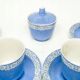 DGS Wałbrzych sugar bowl set with 6 cups