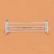 Large vintage aluminum wall coat rack