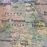 Old map Political Africa - n°17 and 17 bis by Vidal Lablache