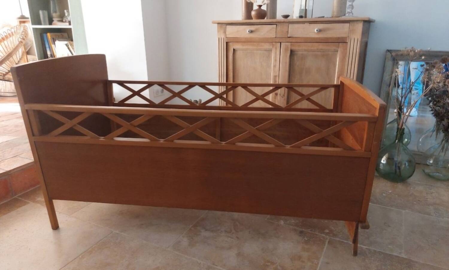 Scandinavian style baby cot