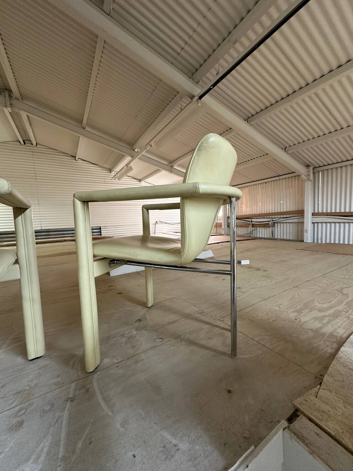 Ensemble de 4 chaises de salle à manger vintage Leolux Cachucha