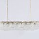 J.T. Kalmar Josef Frank 58" Zeppelin Crystal and Brass Chandelier, Vienna, 1950s