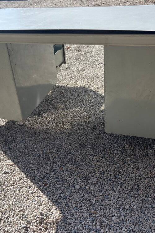 Vintage metal desk from the 1940s/50s.