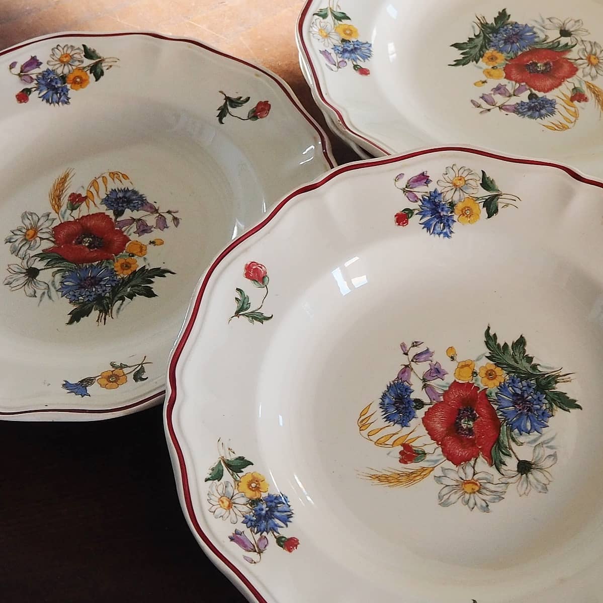 Lot of 5 plates Agreste Sarraguemines