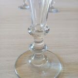 Set of 4 crystal champagne flutes