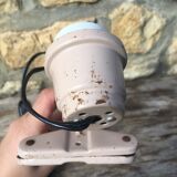 Pink metal clip lamp