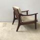 Fauteuil scandinave en palissandre