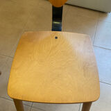 80s Italian chairs, in wood and metal