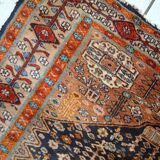 Ancient Afghan Baluch handmade carpet 95cm x 149cm 1920s, 1C730