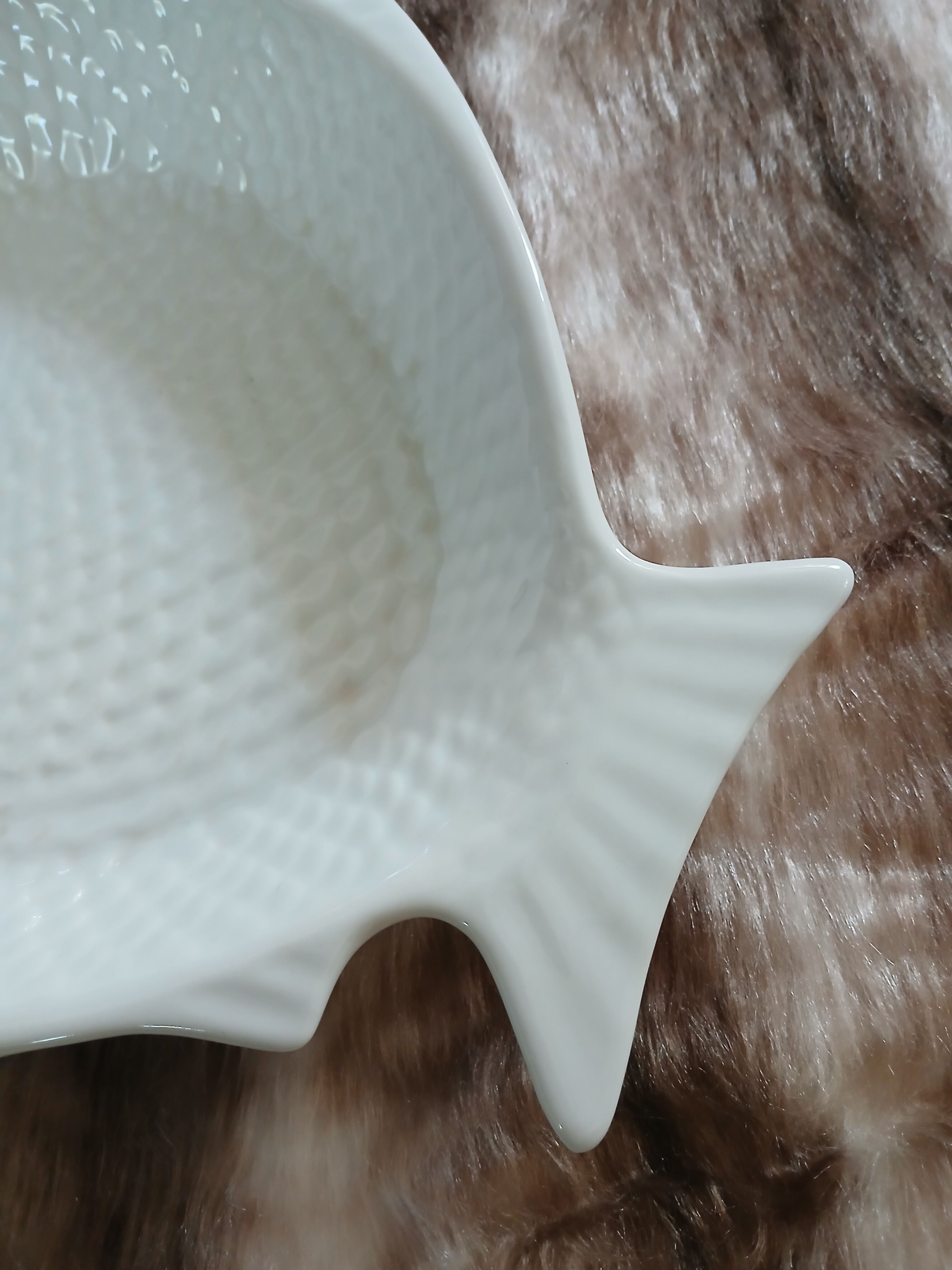 Small dish in the shape of a fish.