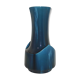 Blue ceramic vase flamed vintage 50's