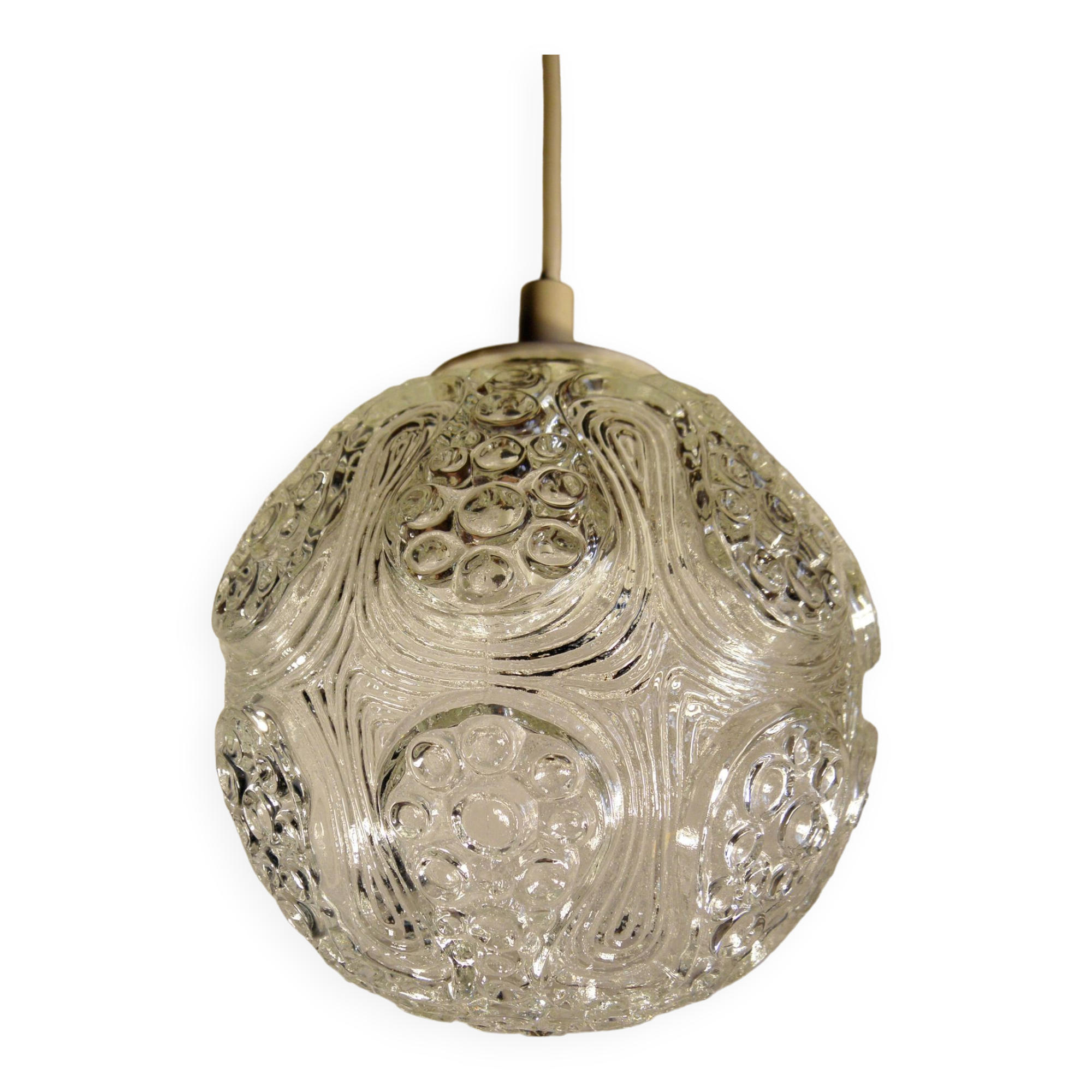 70s globe pendant light