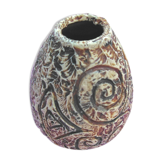 Vase en gres basque ciboure arroka piece unique