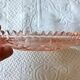 EMPTY POCKETS, small pink glass jewelry box, double bowl