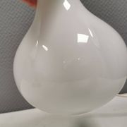 Helios table lamp, teardrop shaped, made of white opal glass. 1986 Denmark