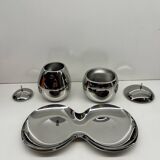 Alessi × sanaa – rare – "fruit basket" sugar bowl & creamer with tray