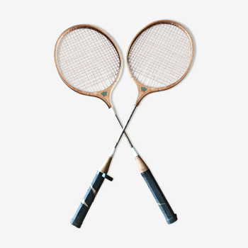 Lot de 2 raquettes de badminton