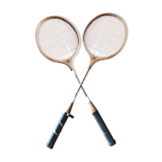 Lot de 2 raquettes de badminton