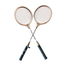Lot de 2 raquettes de badminton