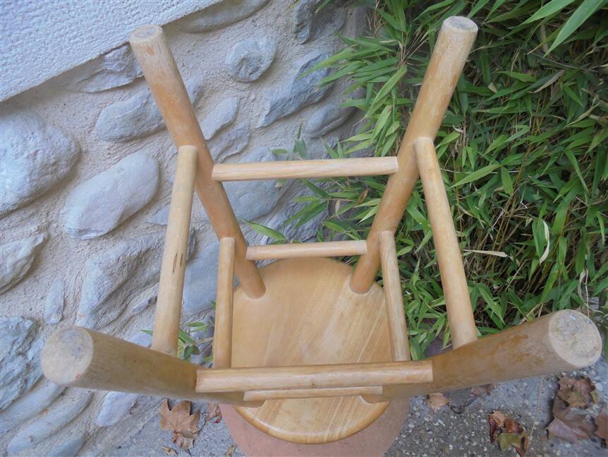 Tabouret en bois