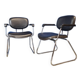 Paire de fauteuil Unimob / lingua montage 97.