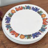 Acapulco dessert plate set